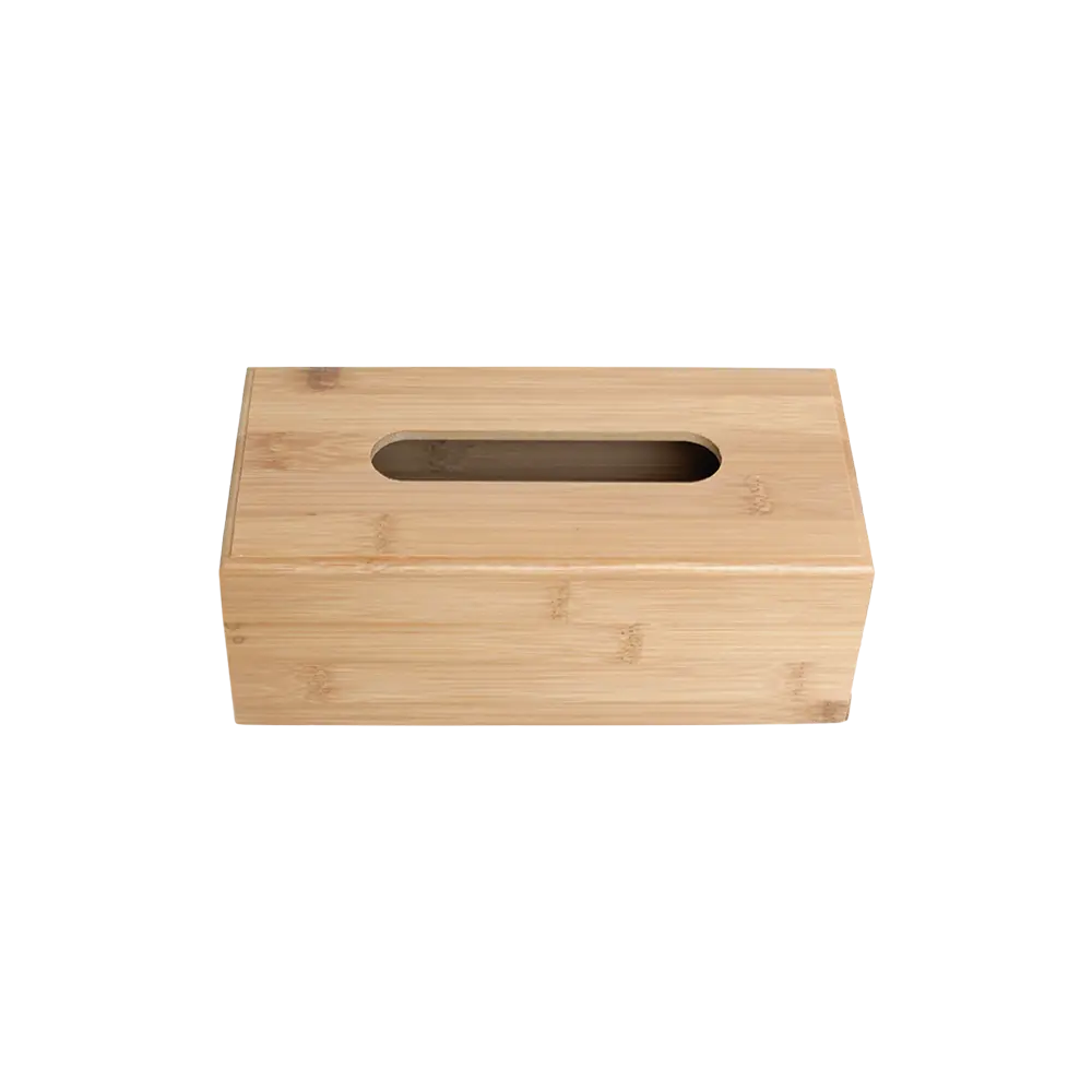 Wooden tissue box