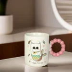 Ceramic-Cat-Design-Mug-with-Purple-Pink-Design-Handle1 Ceramic cat design mug with purple pink design handle1