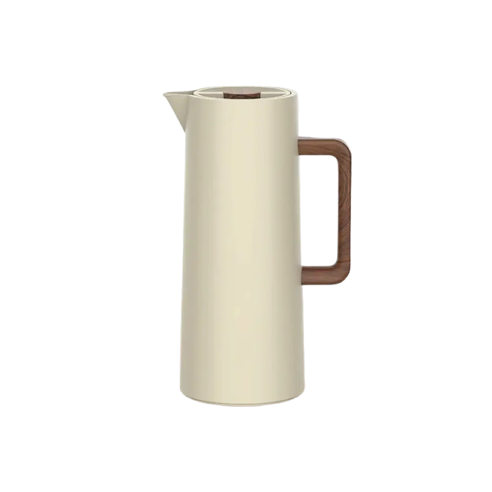 Dosthoff 1l beige vaccum with wooden handle