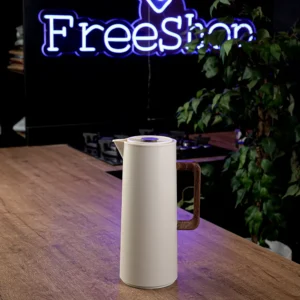 Dosthoff 1l beige vaccum with wooden handle1