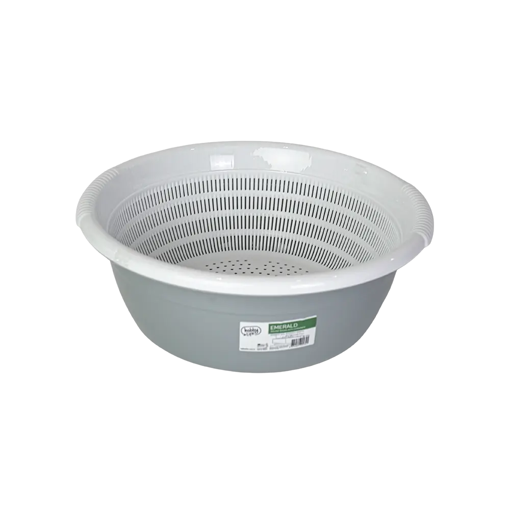 Hobby life 15l grey bowl with strainer2