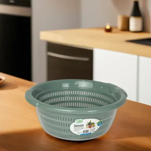 Hobby life 2.5l dark green strainer with transparent bowl1