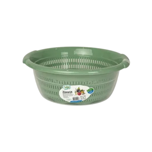 Hobby life 2.5l green strainer with transparent bowl