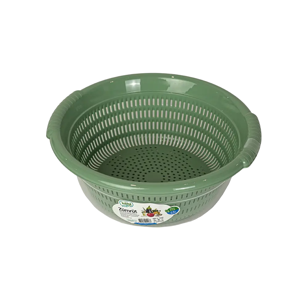 Hobby life 2.5l green strainer with transparent bowl2
