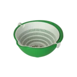 Hobby life 25x12cm green bowl with rotary strainer2