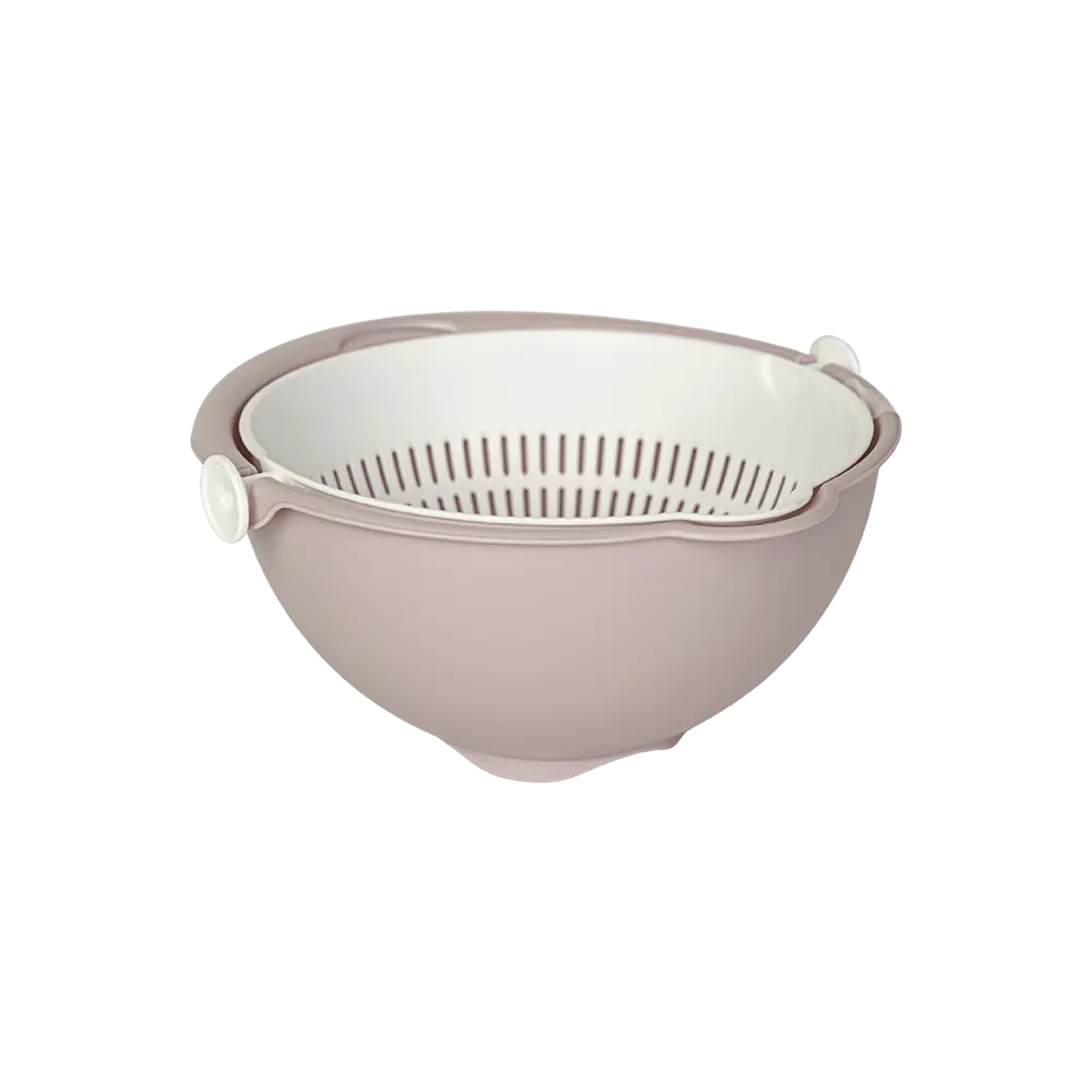 Hobby-Life-25x12cm-Pink-Bowl-with-Rotary-Strainer Hobby life 25x12cm pink bowl with rotary strainer