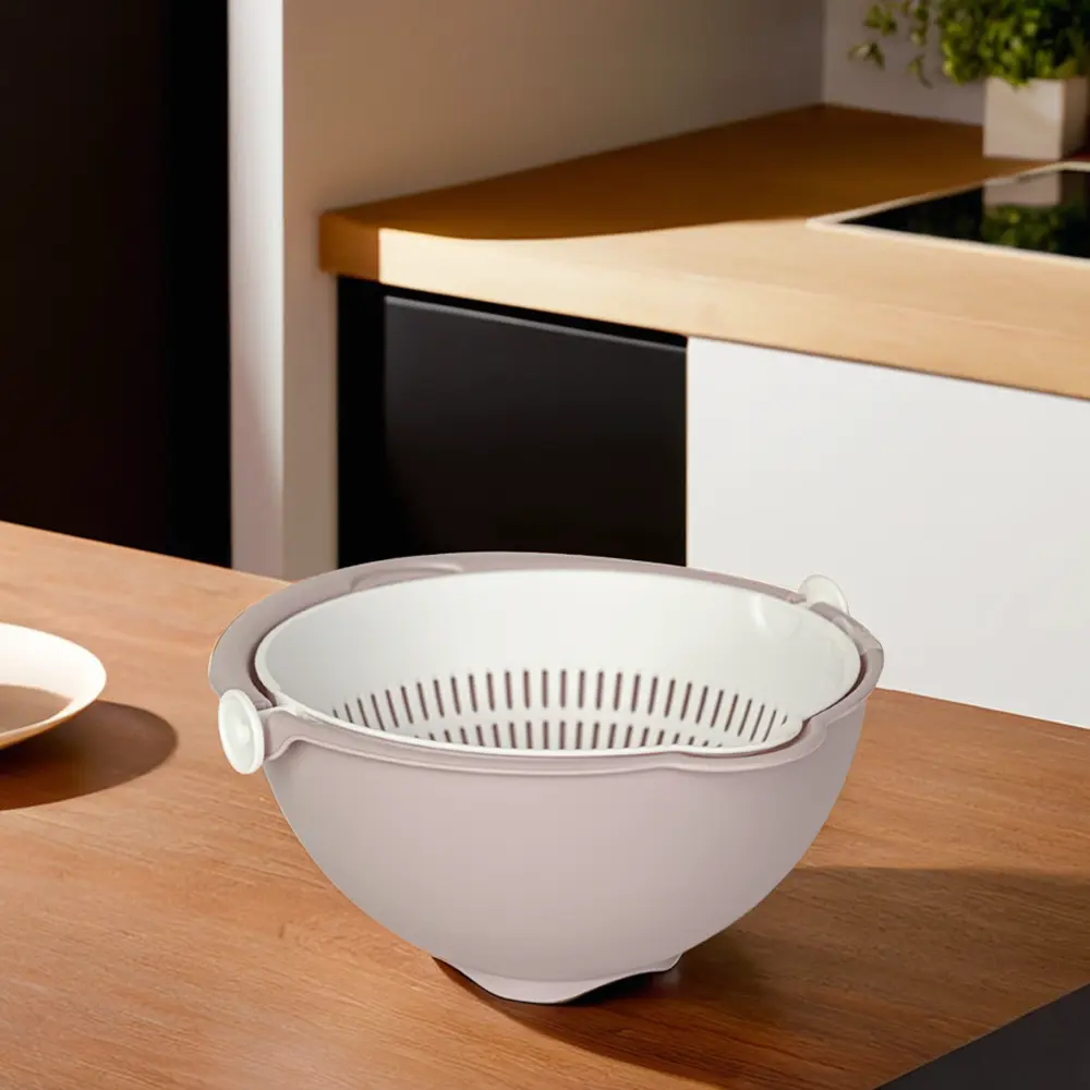 Hobby-Life-25x12cm-Pink-Bowl-with-Rotary-Strainer1 Hobby life 25x12cm pink bowl with rotary strainer1