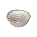 Hobby-Life-25x12cm-Pink-Bowl-with-Rotary-Strainer2 Hobby life 25x12cm pink bowl with rotary strainer2