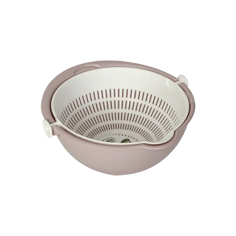 Hobby-Life-25x12cm-Pink-Bowl-with-Rotary-Strainer2 Hobby life 25x12cm pink bowl with rotary strainer2