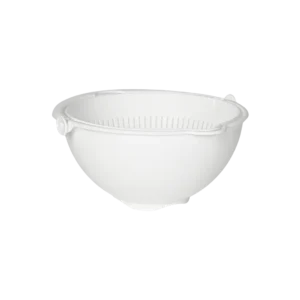 Hobby life 25x12cm white bowl with rotary strainer