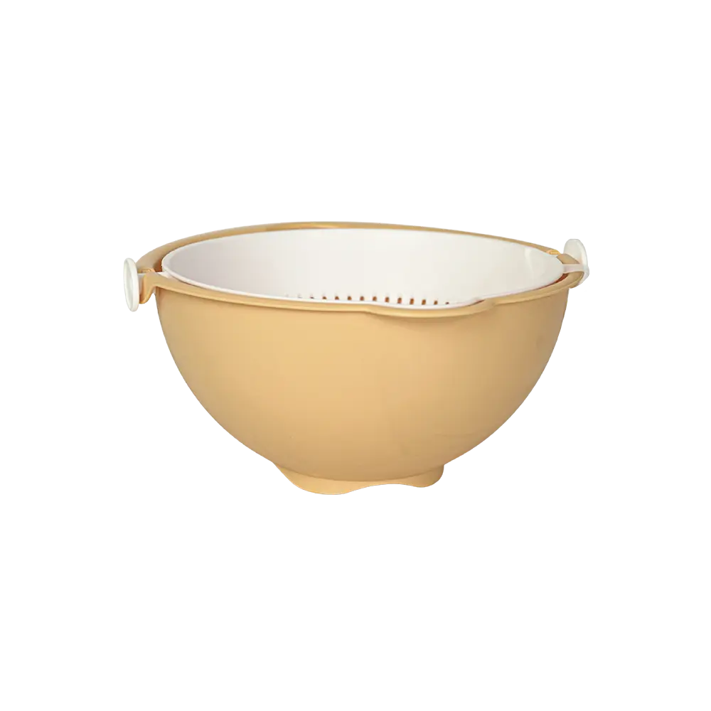 Hobby-Life-25x12cm-Yellow-Bowl-with-Rotary-Strainer Hobby life 25x12cm yellow bowl with rotary strainer