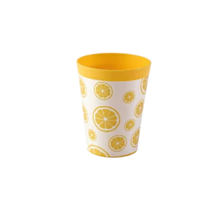 Hobby life 300ml plastic lemon design yellow cup