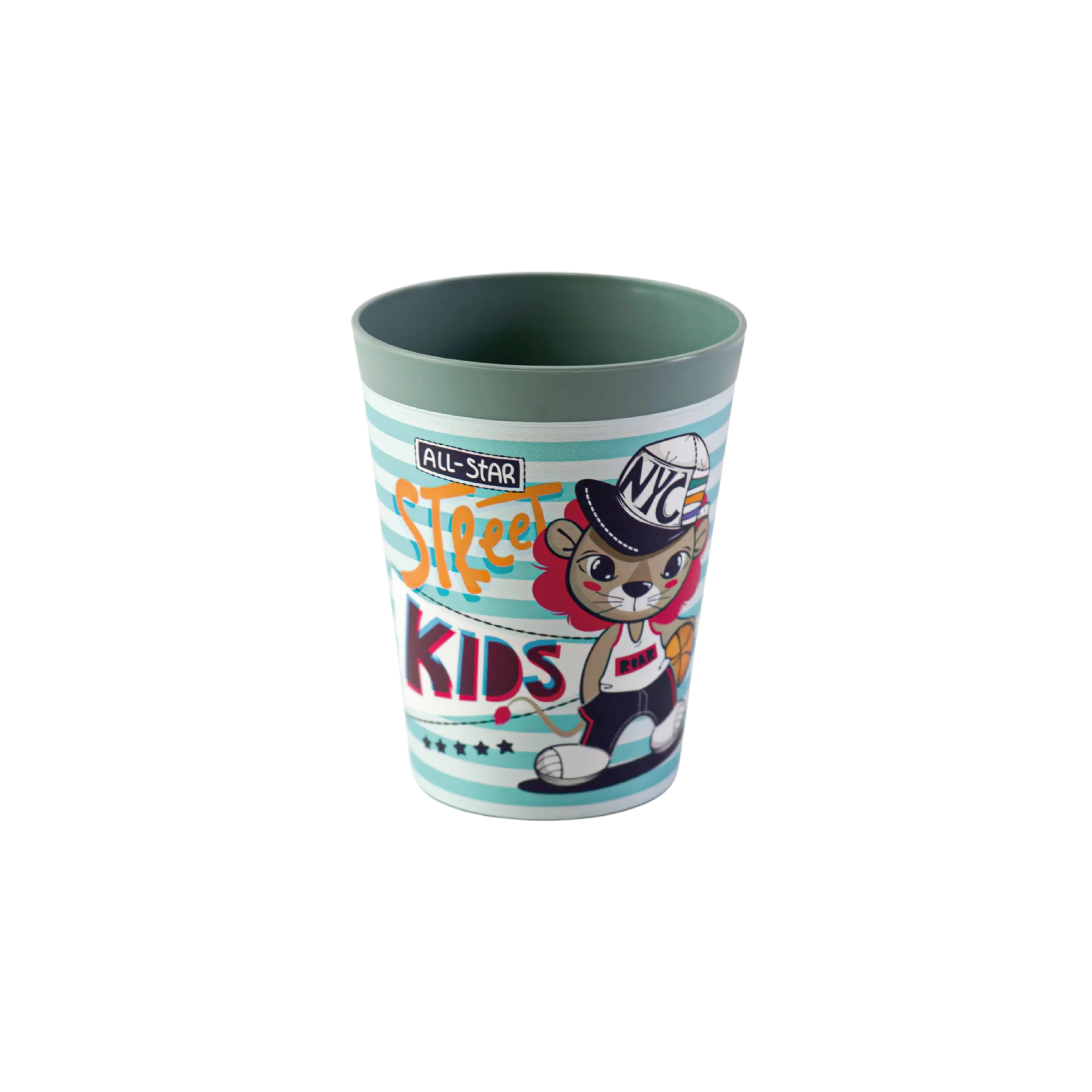 Hobby life 300ml plastic patterend green cup