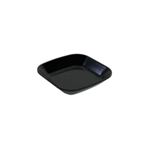 Melamine 11.5x11.5 black serving plate