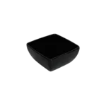 Melamine 12.5x12.5cm black serving bowl