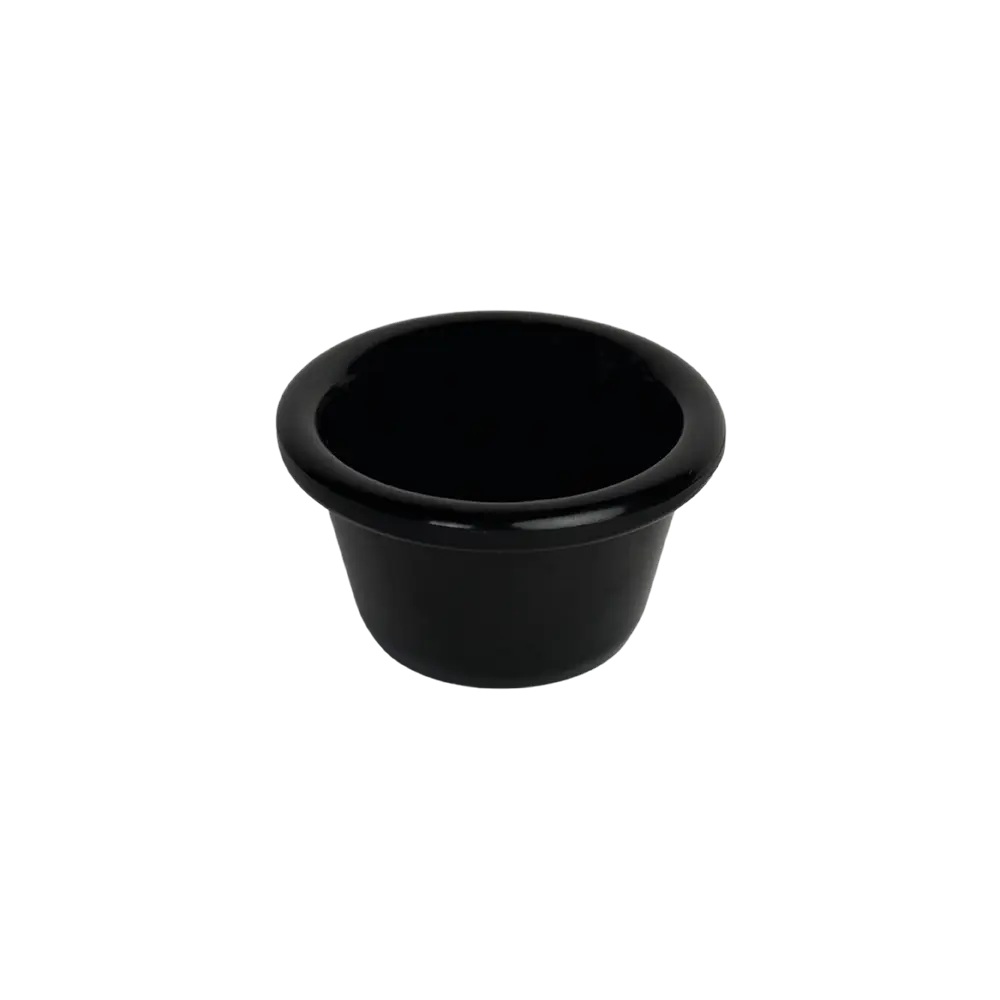 Melamine-90ml-Black-Sauce-Cup Melamine 90ml black sauce cup