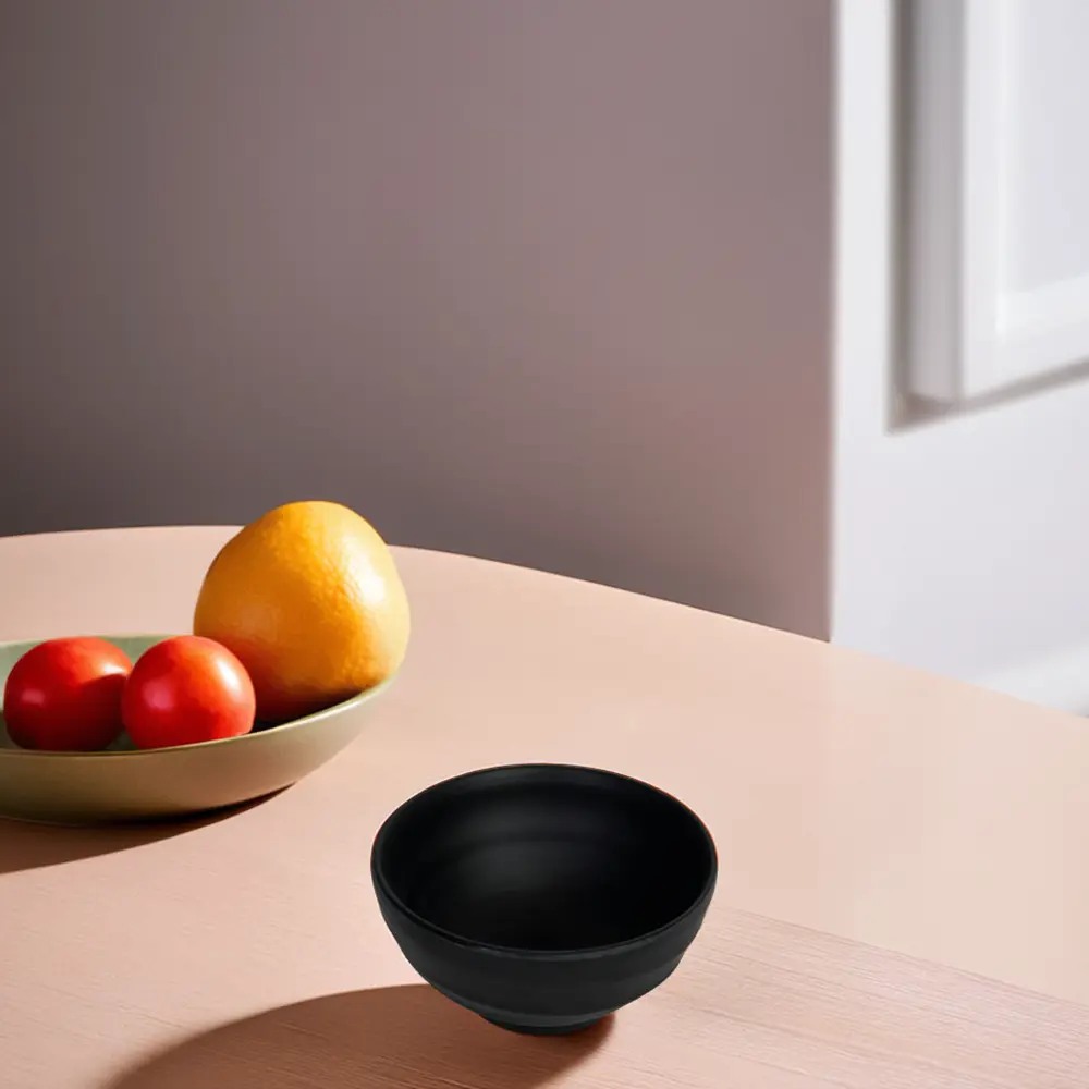 Melamine black sauce cup1