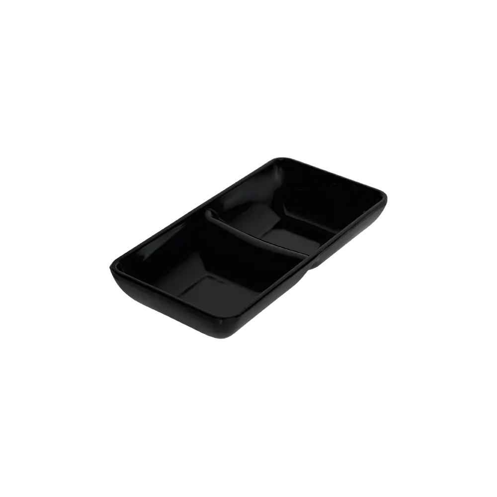 Melamine-Dual-Black-Serving-Plate Melamine dual black serving plate