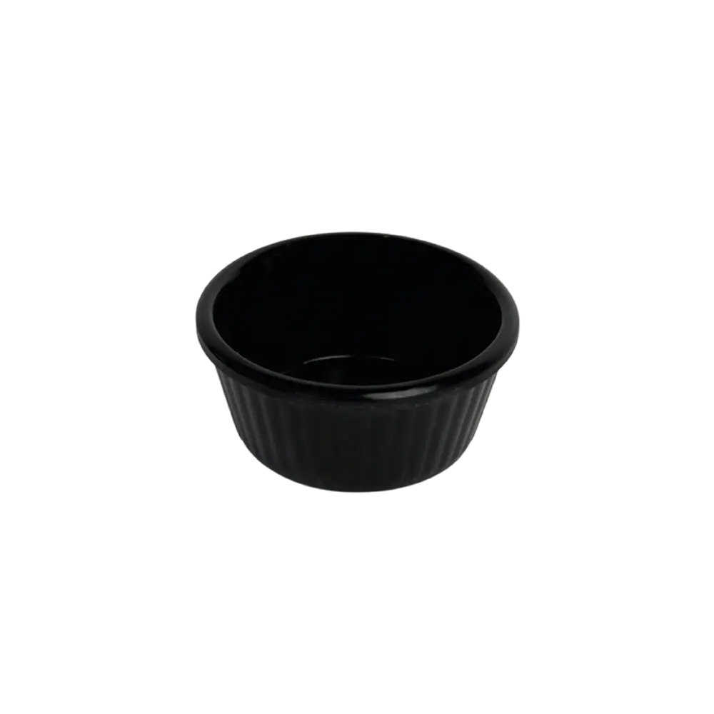 Melamine mini black sauce cup