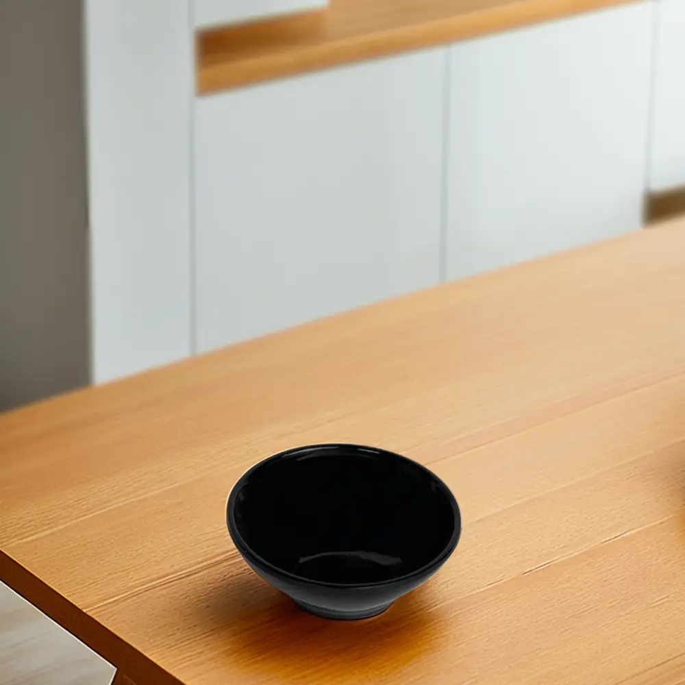 Melamine small black sauce cup1
