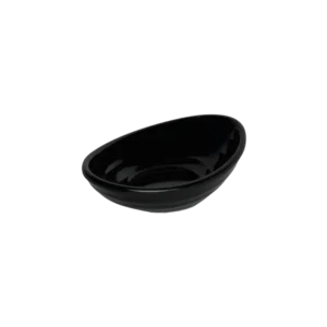 Melamine small black sauce plate