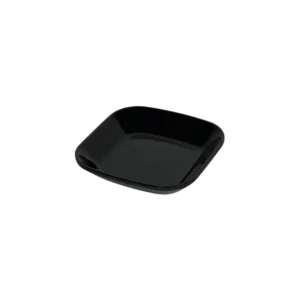 Melamine small sequared black sauce plate