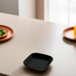 Melamine-Small-Sequared-Black-Sauce-Plate1 Melamine small sequared black sauce plate1