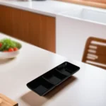 Melamine triple black serving plate1