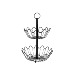 Metal black fruits basket