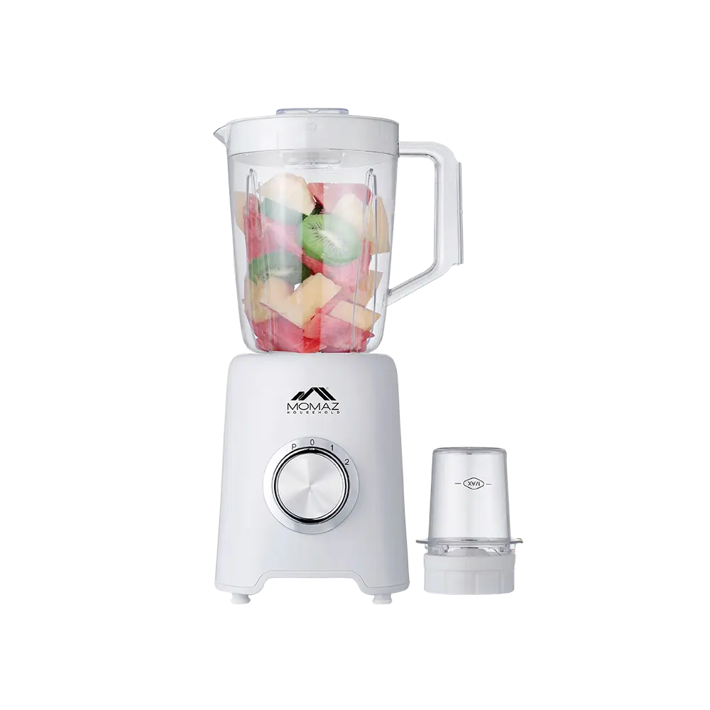 Momaz 1.5l white blender with grinder