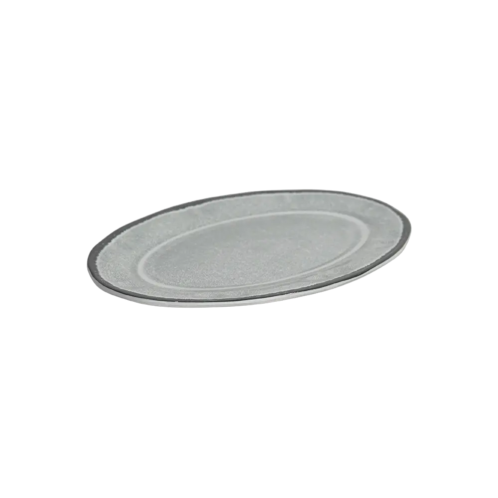 Momaz 12in hammered melamine oval plate