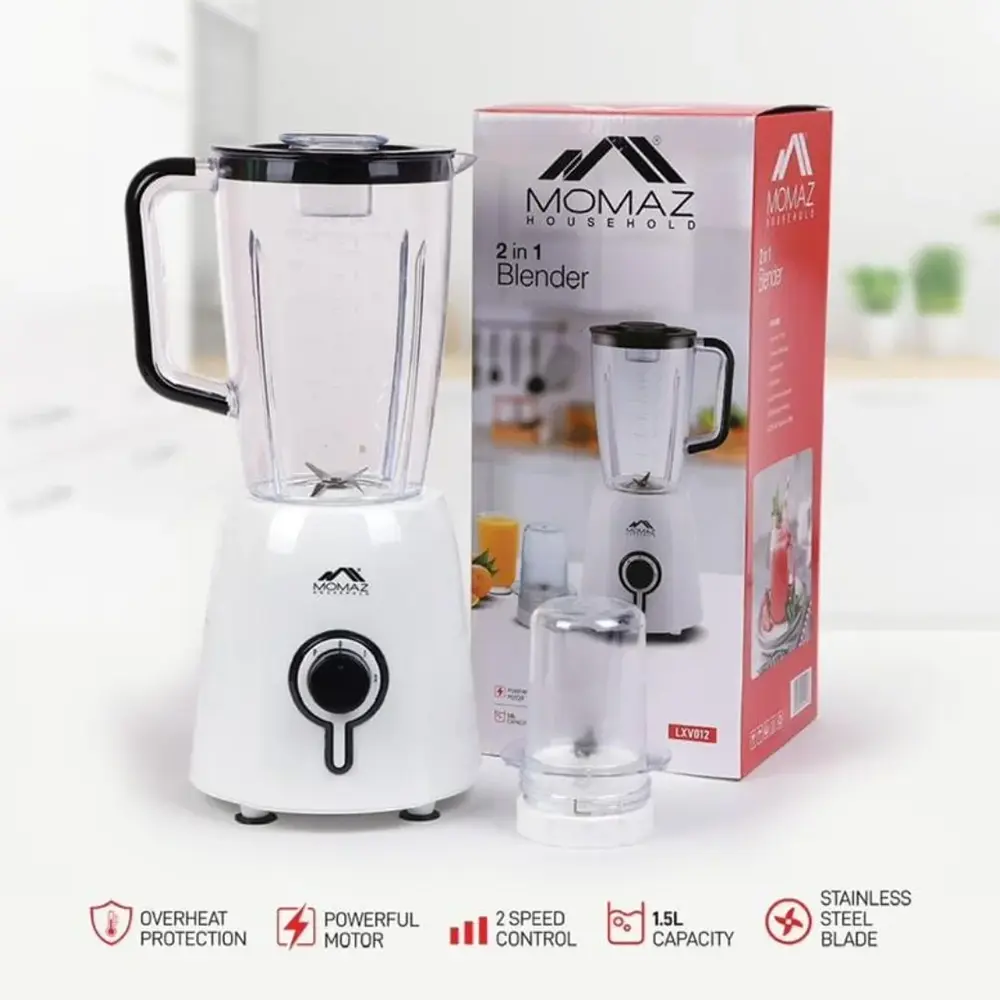 Momaz 2in1 white 300w blender1