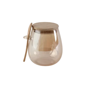 Momaz 8x12cm jar with wooden lid & spoon