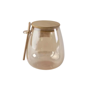 Momaz 9x14cm jar with wooden lid & spoon