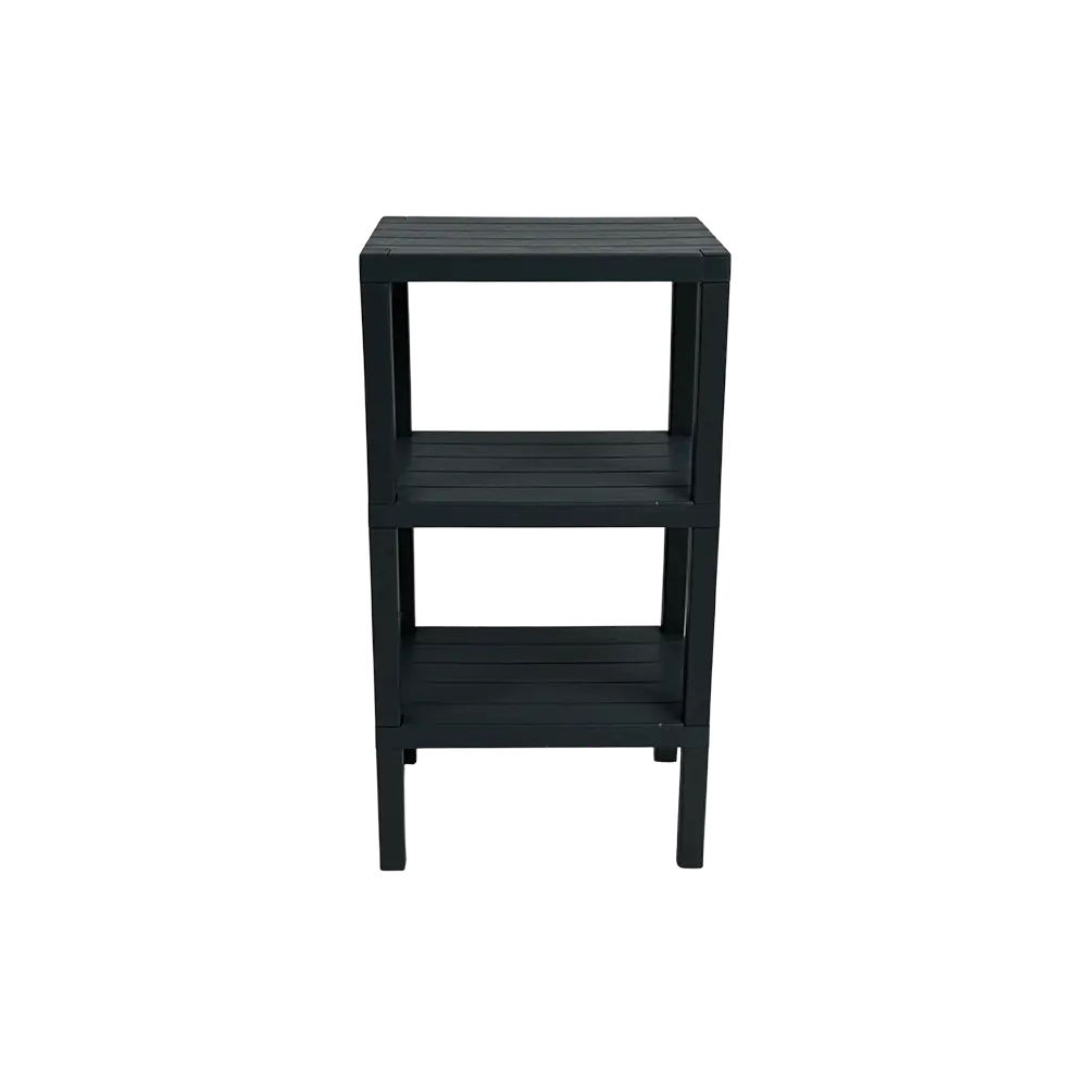 Plastic 3 tier 29x38x74cm grey stand