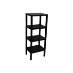 Plastic-4-Tier-29x38x100cm-Black-Stand2 Plastic 4 tier 29x38x100cm black stand2