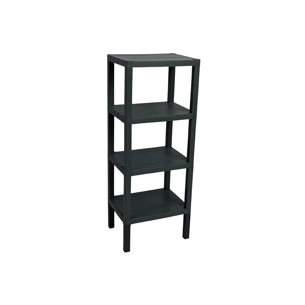 Plastic 4 tier 29x38x100cm grey stand2