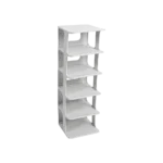 Plastic 5 tier 14x27x75cm white storage organizer