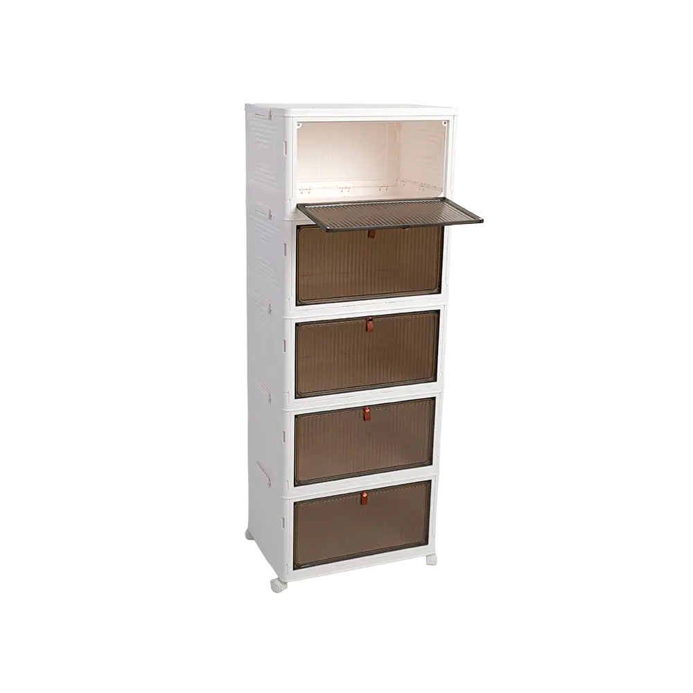 Plastic 5 tier 30x45x120cm storage cabinet1