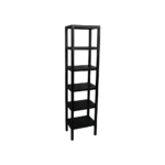 Plastic 6 tier 29x38x153cm black stand2