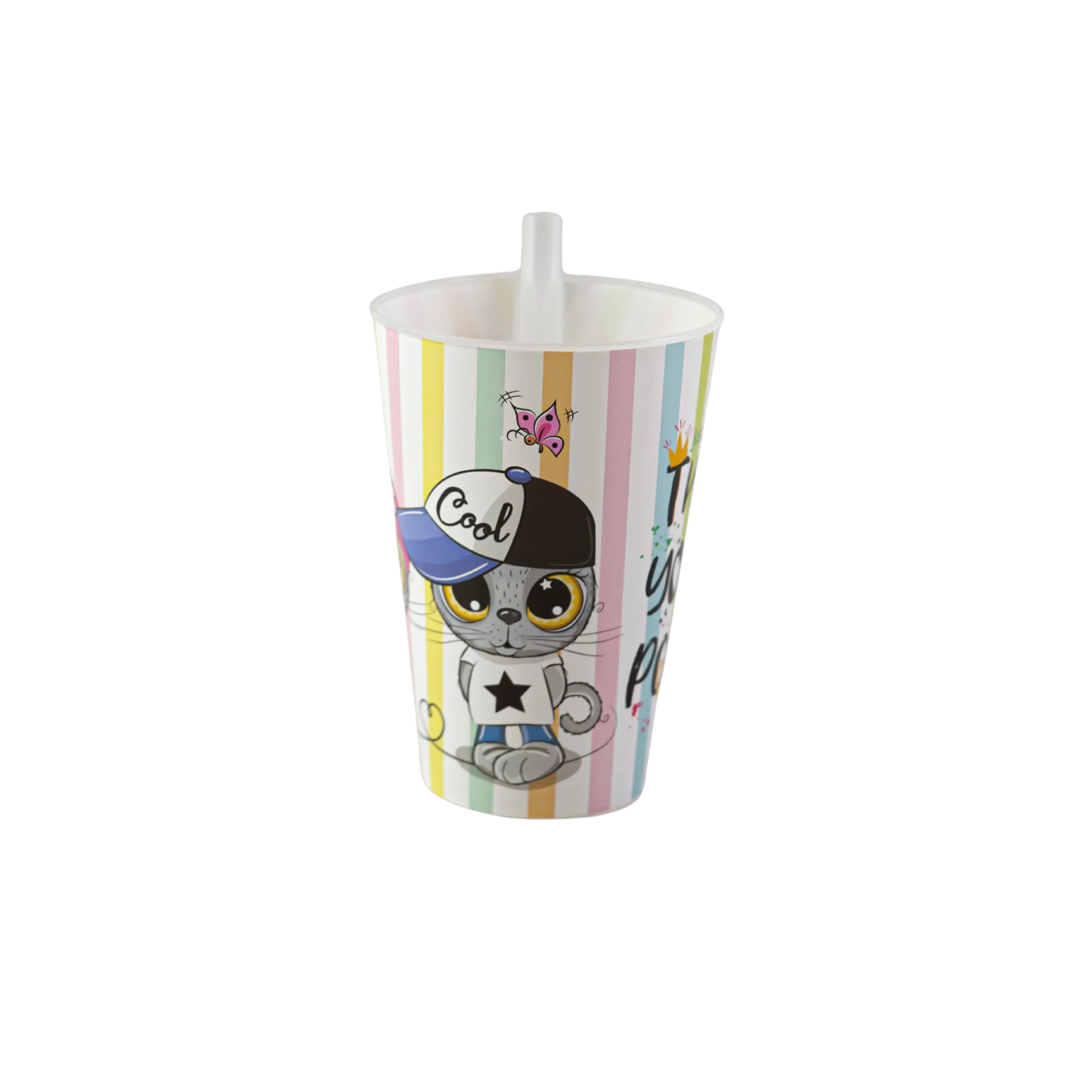 Plastic-Cat-Design-Colored-Pipette-Cup Plastic cat design colored pipette cup