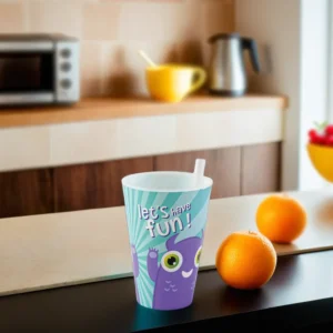 Plastic monster design aqua pipette cup1