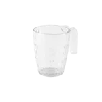 Plexi transparent cup with handle