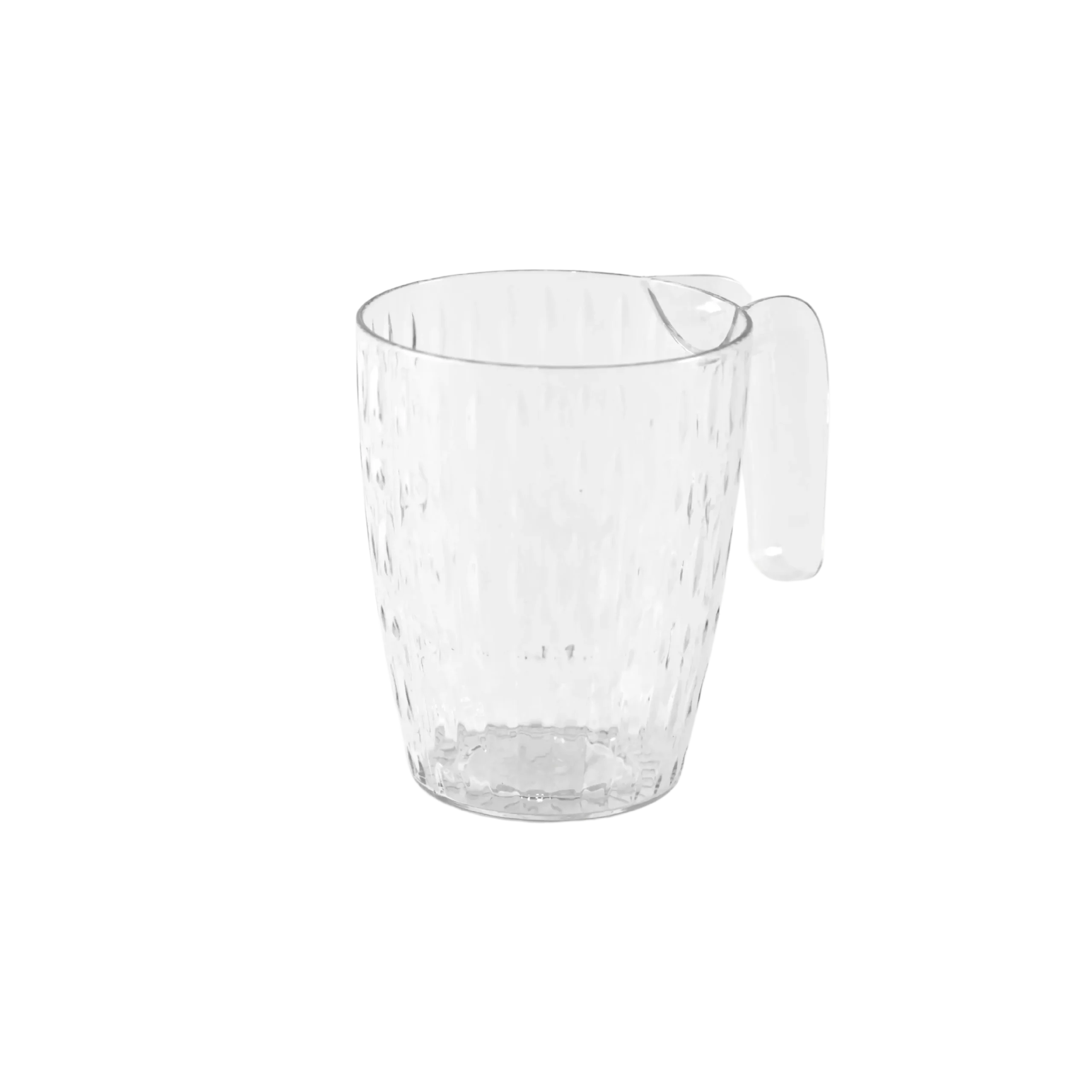 Plexi transparent cup with handle