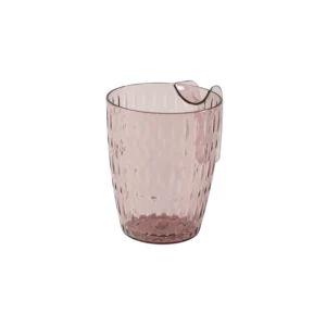 Plexi transparent purple cup with handle