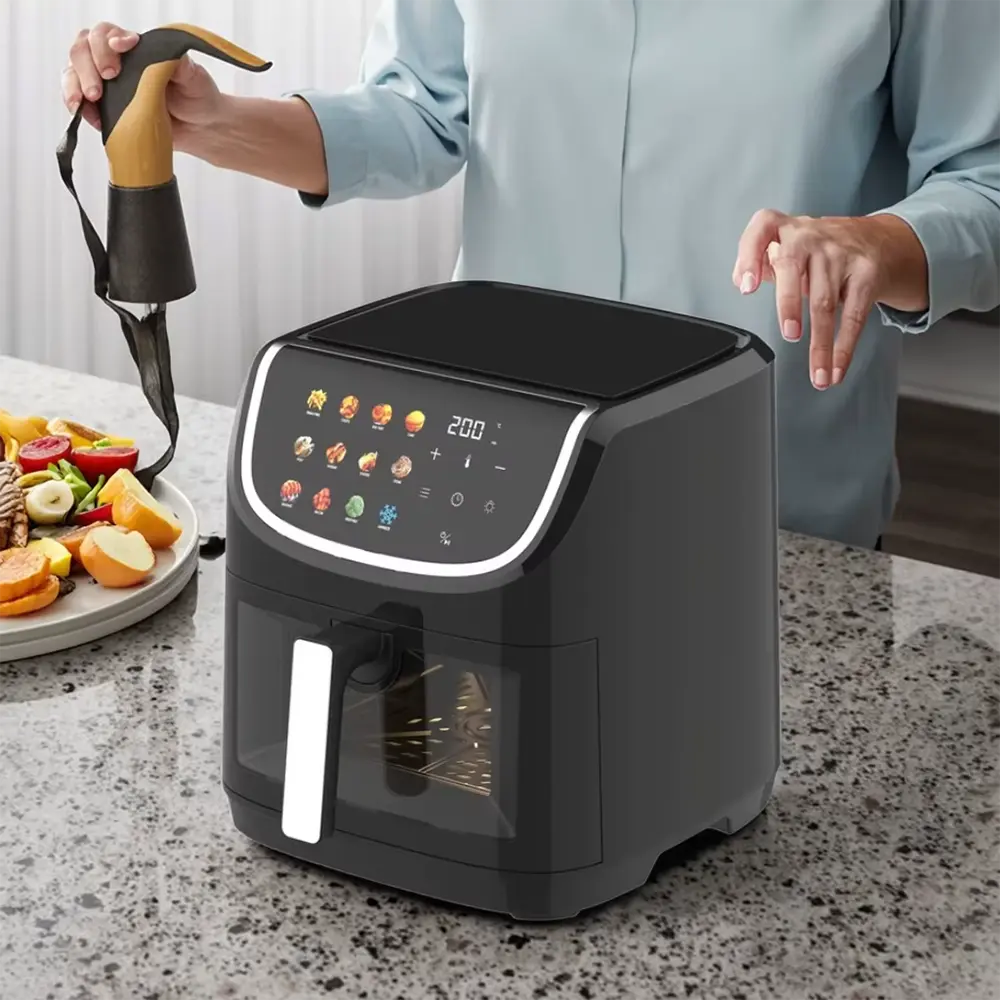 Regina 8l black air fryer1