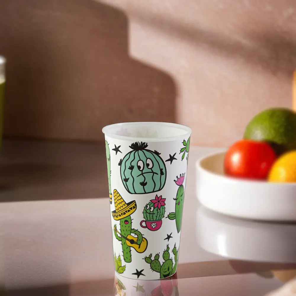 Titiz 650ml cactus design ruby cup1