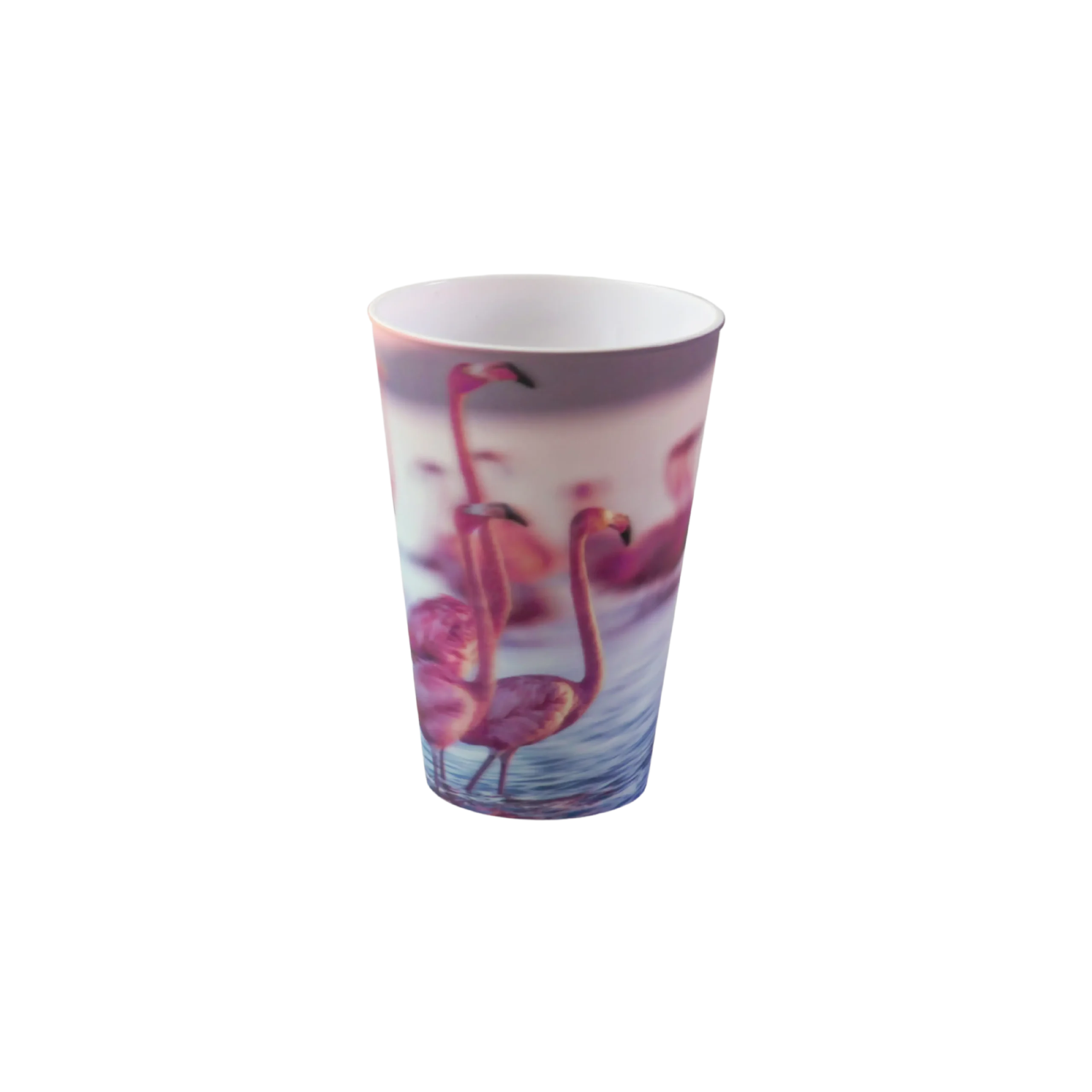 Titiz plastic 400ml flamingo design 3d ruby cup