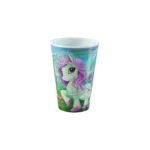 Titiz plastic 400ml unicorn design 3d ruby cup