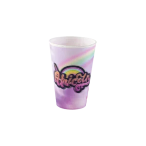 Titiz plastic 400ml unicorn design pink 3d ruby cup